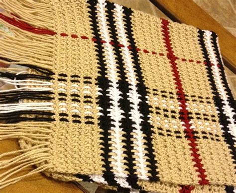 crochet burberry blanket yarn patterns